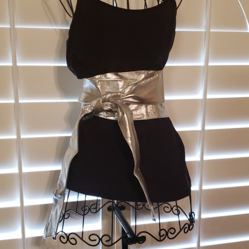 Silver wrap belt